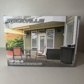 Hp5s-8 Rockville 2 Bk Black 5.25 Inch Outdoor/indoor 8-ohm Wall Mount Home Speakers