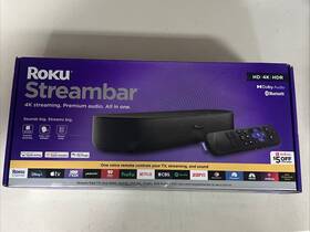 9102rw Roku Streambar Se 2-in-1 Tv Soundbar With Built-in 4k/hd/hdr Streaming Black New