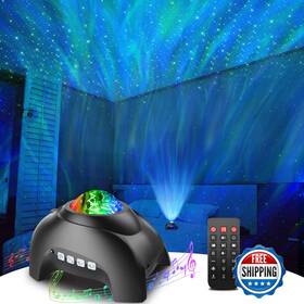 B099zrcgww Rossetta Star Projector Led Night Light Aurora Galaxy With Bluetooth