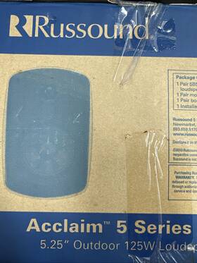 3165532849 Russound Nob - 5b55 5 Inch Acclaim Series Outback Outdoor Speakers Pair White