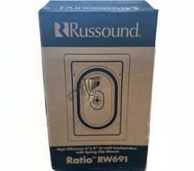 Rw691 Russound 6x9 Inch Pair In-wall Loudspeakers - White Spring Clip Mounts