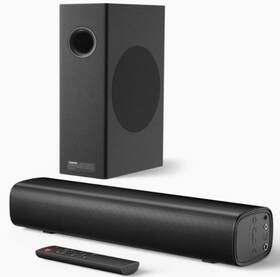Sds6341-ussy01 Saiyin Soundbar With 4ftft Subwoofers - 70w Rounded-edge Subwoofer And Black