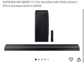 Hw-q800t Samsung Hw-q800t/za 3.1.2 Channel Smart Soundbar - Black
