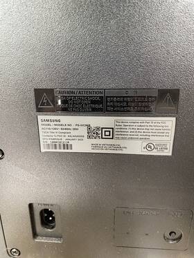Ps-wc96b Samsung Pswc96b Subwoofer With Power Supply-please See Pics