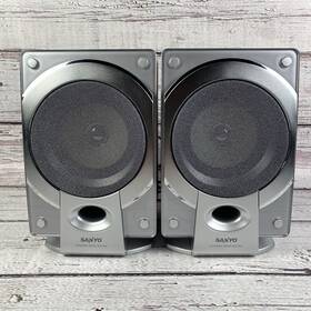 Awm-660sp Sanyo Dynamic Bass Sound Speaker Pair Vintage 90s