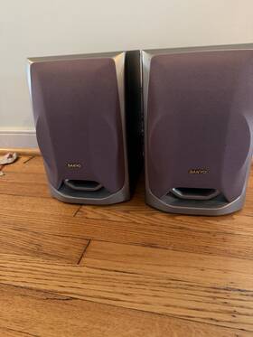 Sanyo Awm1900sp Stereo Speakers Pair