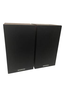 St-08 Sanyo Vintage Bookshelf Speakers Wood Grain Model Stereo St-08 Sanyo Vintage Bookshelf Speakers Wood Grain Model Stereo