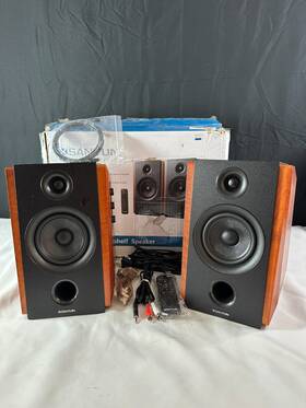 Sw-228bt Sanyun Black Brown Wireless Bluetooth Active Bookshelf Speaker Sw-228bt Sanyun Black Brown Wireless Bluetooth Active Bookshelf Speaker