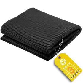 Savuk 736649504769 20x59 Inch Speaker Grill Cloth 3d Mesh Acoustic Fabric Subwoofer Cover Black