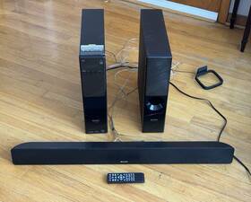 Ht-sb600 Sharp Cp-sw60 3.1-channel 400 W Rms -super Slim Sound Bar Hdmi Fully Tested