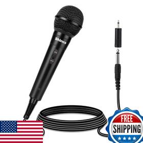 B09496sl3g Shinco Handheld Cardioid Dynamic Vocal Microphone With 13ft Cable On/off Switch