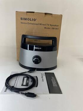 Sm-961 Simolio Wired Speakers For Tv With Tone Control -no Power Supply