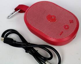 2sksk1844 Skullcandy Bluetooth Portable Speaker With Clip Red Model Works