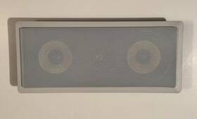 Iwc265 Solara Center Channel In Wall Dual 6.5 Mtm Kevlr Cones Titanium Tweeter 100w