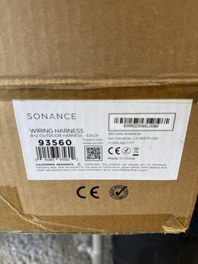 93560 Sonance 8 2 Outdoor Wiring Harness