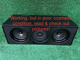 Lcr1 Sonance Cinema Series Cabinet Black Working But In Poor Cosmetic Read