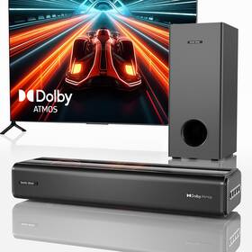 2.1ch Sonic Blast 704090558020 Sound Bar With Subwoofer For Smart Tv Dolby Atmos Wireless Bluetooth 3d