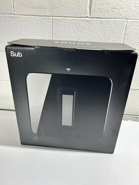 Sonos 180501002557 Sub 3rd Gen. Wireless Subwoofer - Black Subg3uk2blk With Scratches