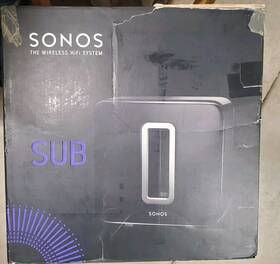 Sonos 180501002571 Sub Speaker Subwoofer Wifi Black Gloss Bass Wireless