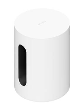 Sonos 717755779106 Sub Mini Wireless Subwoofer White Deep Bass Compact Smart Speaker