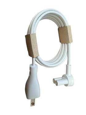 E115330 Sonos Oem Era 100 / 300 Angled Power Cable - White M Us3 7a 125v