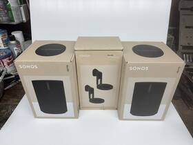 Era100 Sonos Pair Of Era 100 Speakers Black With Mounts