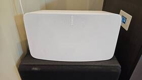 Five-s24 Sonos Five Wireless Wifi Smart Speaker Touch Control In White With Power Cord