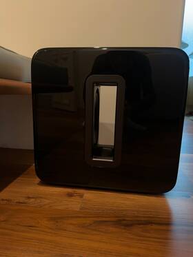 20251219 Sonos J.1 D Kg.12 Sub Wireless Wifi Subwoofer Black Gloss Deep Bass Speaker Great Sound