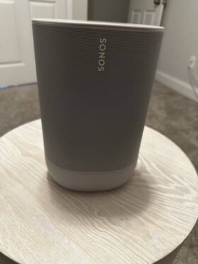 Move2us1ogrn Sonos Move 2 Portable Smart Speaker Stereo Sound Bluetooth And Wifi - White