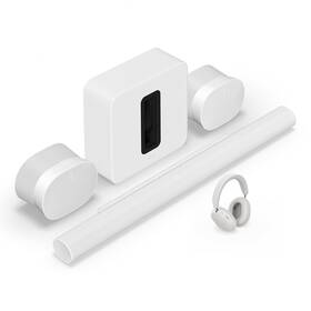 Wwsaus4a3b Sonos Arc Ultra Soundbar Sub 4 Ace Headphones And Pair Of Era 300 Speakers