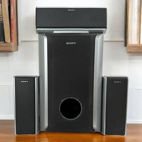 Ss-ws52b Sony 2-ssts52 Speakers Middle Ss-ct51 Two Left Right Ss-ts52 Gray Tested Works