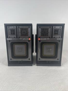 Apm-117d Sony Retro Speakers 3 Way Super Wide 80s Vintage Apm-117d Sony Retro Speakers 3 Way Super Wide 80s Vintage
