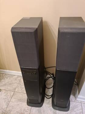 Sa-va3 Sony Powered Speakers With Cable Tested Sound Great