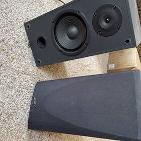 Ss-av22 Sony Set Of 2 Bookshelf Speakers 17 Inch Tall 8 Wide 10 Deep Tested