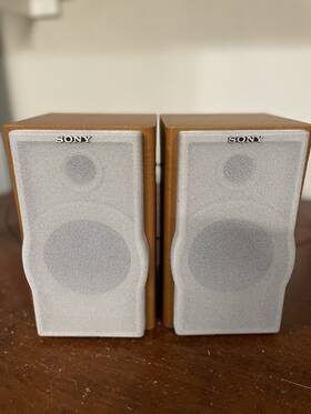 Ss-cep505 Sony Bookshelf Stereo System Speakers Pair Tested Working