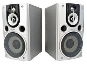 Ss-chpx9 Sony 2 Way Book Shelf Speakers 120 Watts Black/silver Nice Condition