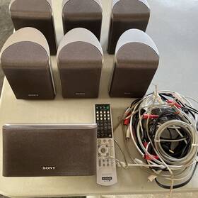 Ss-ms367t Sony Ss-cn367t Lot If 6 Speakers And 1 Horizontal Speaker Remote Ss-ms367t Sony Ss-cn367t Lot If 6 Speakers And 1 Horizontal Speaker Remote