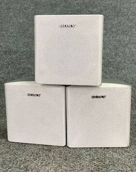 Ss-cnp66 Sony 5.1 Channel Home Theatre System Speakers Only Set Of 3 In Silver Ss-cnp66 Sony 5.1 Channel Home Theatre System Speakers Only Set Of 3 In Silver