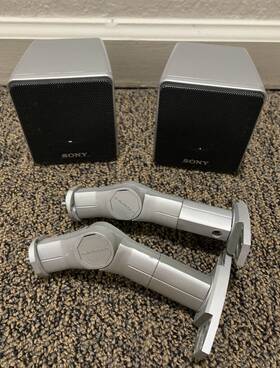 Ss-cnp67....ss-msp67sr Sony Ss-msp67 L And R Speakers Surround Sound With Wall Mounts Ss-cnp67....ss-msp67sr Sony Ss-msp67 L And R Speakers Surround Sound With Wall Mounts