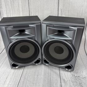Ss-ec68i Sony Bookshelf Speakers Gray Mini Hi-fi Component Pair Tested Clean