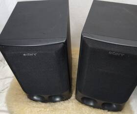 Ss-h10 Sony Speaker Bookshelf Set Of 2 80watts Max 6 Ohm Impedance 12 Inch X7 Black