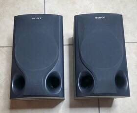 Ss-h550 Sony Set Of 2 3 Way Shelf Speakers 6ohm 80w