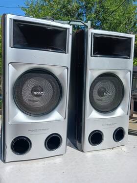 Ss-rsx80 Sony Speakers Dual Extruded Bass Duct Silver Ss-rsx80 Sony Speakers Dual Extruded Bass Duct Silver