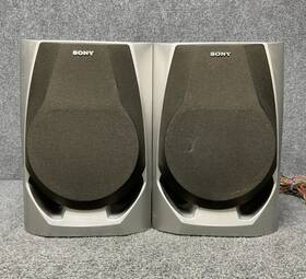 Ss-rxd3 Sony 2-way Home Audio Pair Loudspeakers 6 Ohms In Silver