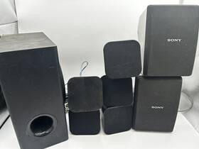 Ss-sr115 Sony Surround Sound Speaker System Subwoofer 7 Speakers