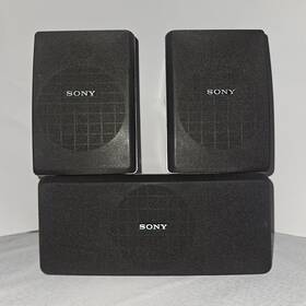 Ss-cn115d Sony Ss-sr115d And Surround Center Speaker Set Wired Black Silver Tested