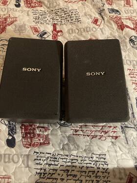 Ss-sr16 Sony Vintage Pair Of Stereo Speakers Wall/shelf 60 Watt Tested-working