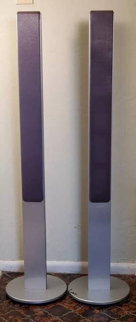 Ss-ts21 Sony Tower Speaker Pair. Left Right. Tested Works. Used Very Good Cond