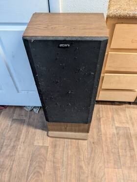 Ss-u407 Sony Two Vintage Speakers That Still Works Tested