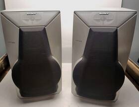 Ss-f150 Sony Ssf150 Bookshelf Speakers 3 Way Bass Reflex Stereo Clean Vgc Works Great